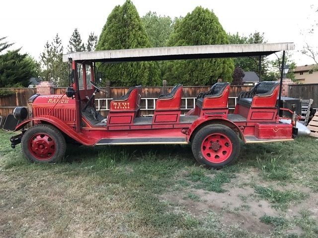 1943 Red GMC G80 tour bus / taxi / fire truck