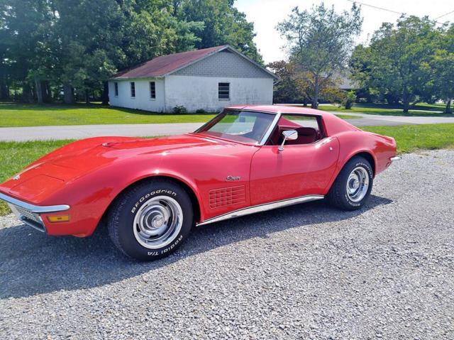 1970 Red Chevrolet Corvette Coupe