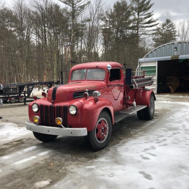 1944 Red Ford Cayasler Fire Truck Cab & Chassis