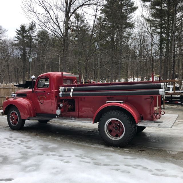 1944 Red Ford Cayasler Fire Truck Cab & Chassis
