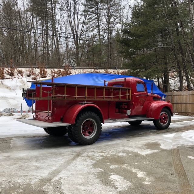 1944 Red Ford Cayasler Fire Truck Cab & Chassis