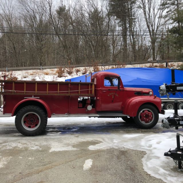 1944 Red Ford Cayasler Fire Truck Cab & Chassis