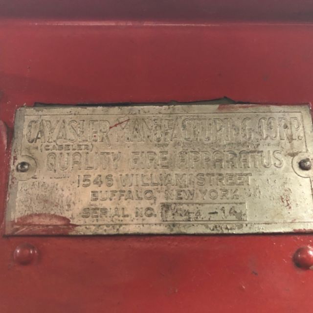 1944 Red Ford Cayasler Fire Truck Cab & Chassis