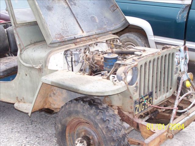 1945 Green Willys Ford/Jeep removable steel roof