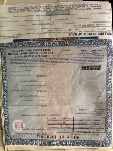 1947 Ford Other Pickups