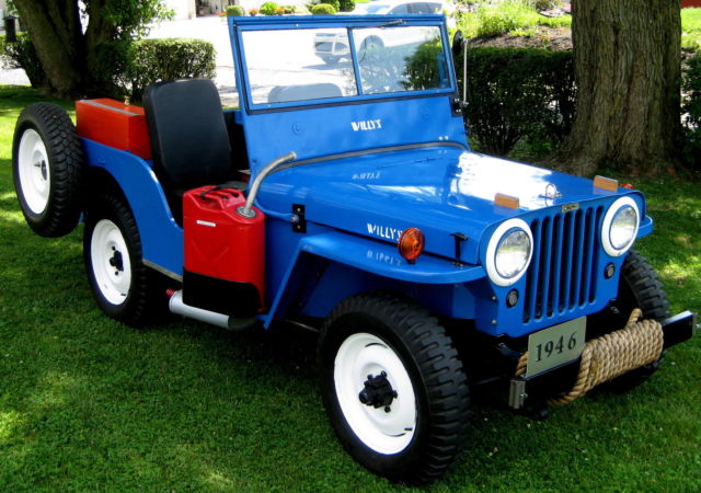 1946 Blue Willys CJ2 Convertible