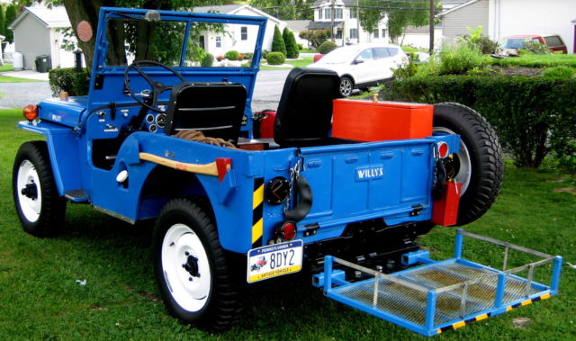 1946 Blue Willys CJ2 Convertible