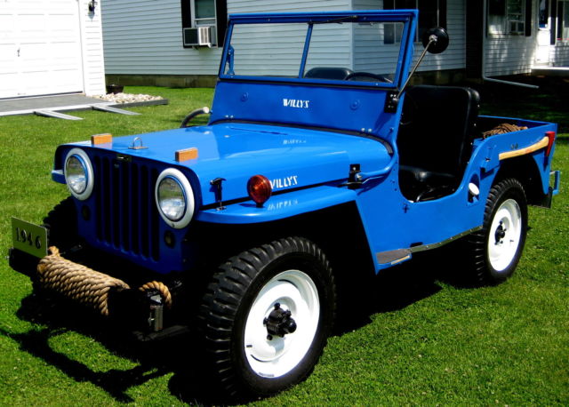 1946 Blue Willys CJ2 Convertible