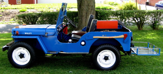 1946 Blue Willys CJ2 Convertible