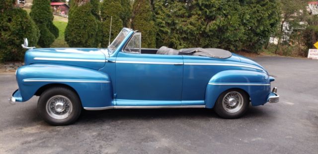 1946 Blue Ford convertible Convertible