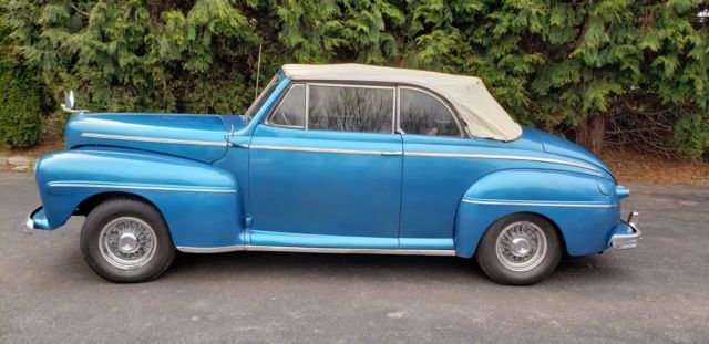 1946 Blue Ford convertible Convertible