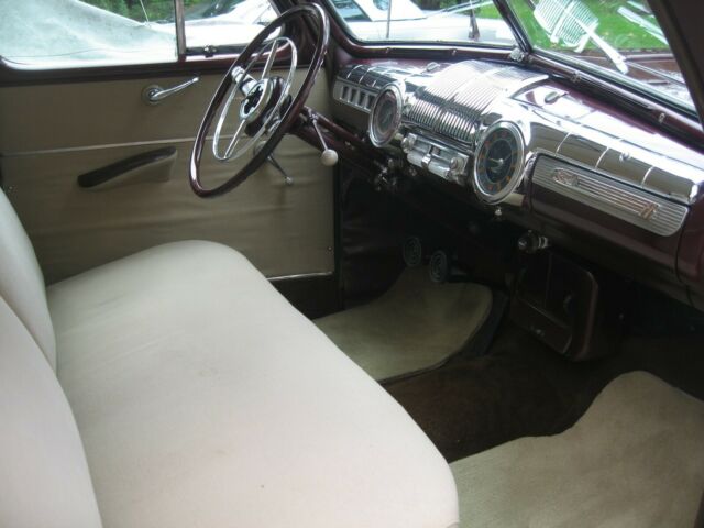 1946 Burgundy Ford Deluxe Coupe