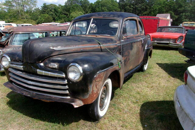 1946 Black Ford Deluxe Coupe