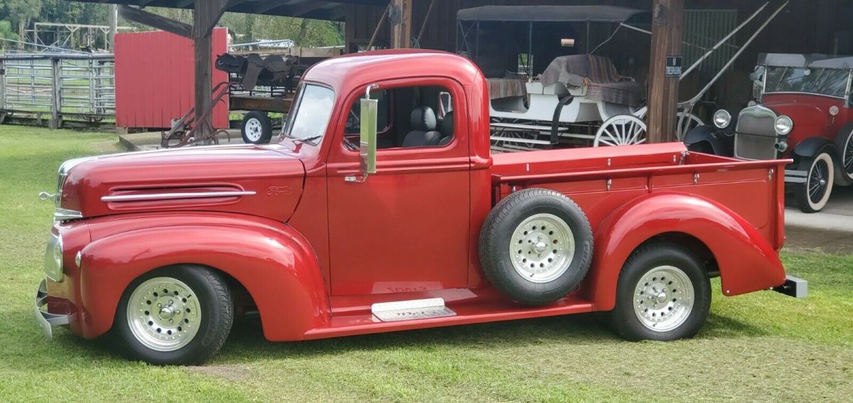 1946 Red Ford F-100 Standard Cab Pickup
