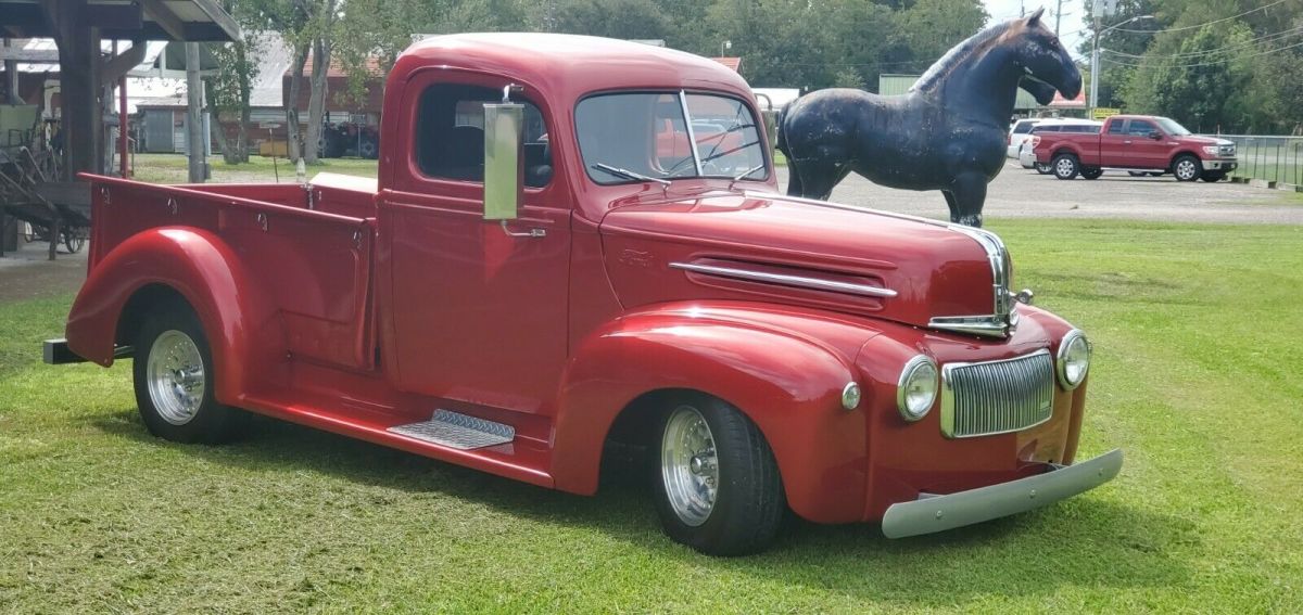 1946 Red Ford F-100 Standard Cab Pickup