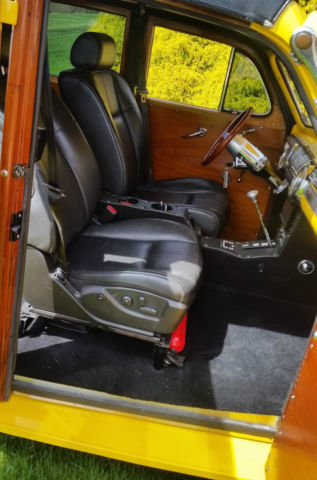 1946 yellow Ford Woodie Wagon