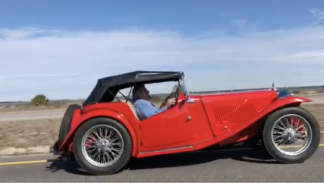 1946 Red MG TC Convertible