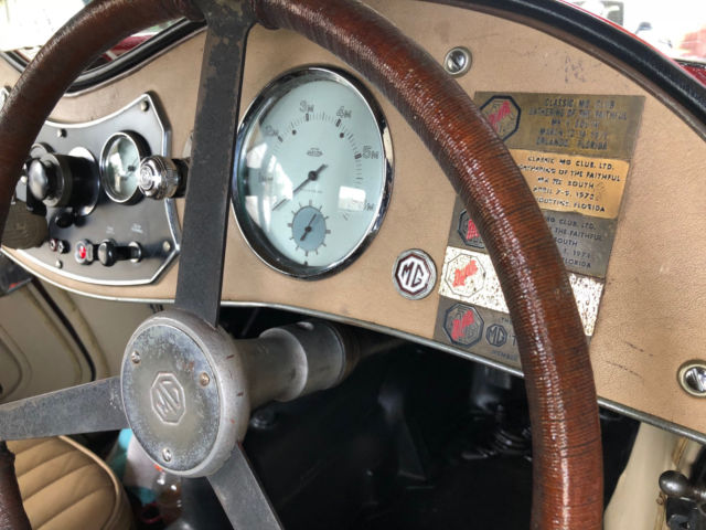 1946 Red MG TC Convertible