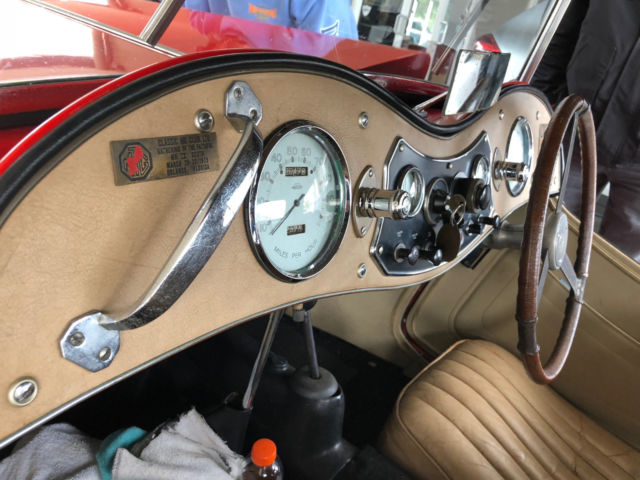 1946 Red MG TC Convertible