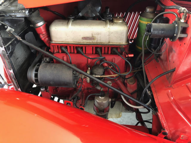 1946 Red MG TC Convertible