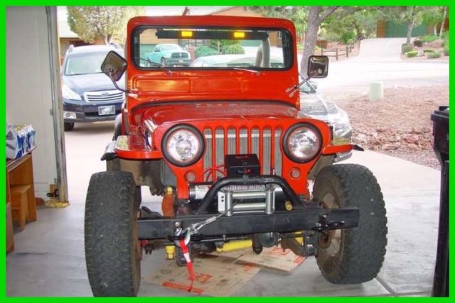 1946 Orange Willys CJ-2A SUV