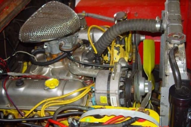 1946 Orange Willys CJ-2A SUV