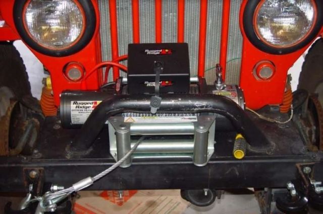 1946 Orange Willys CJ-2A SUV