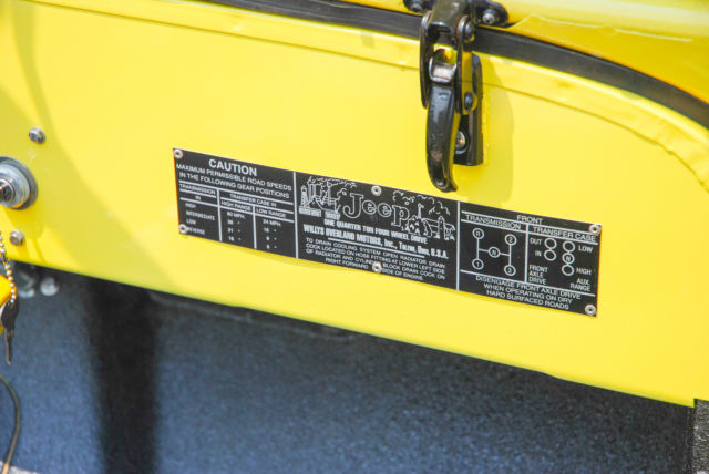 1946 Yellow Willys CJ-2 