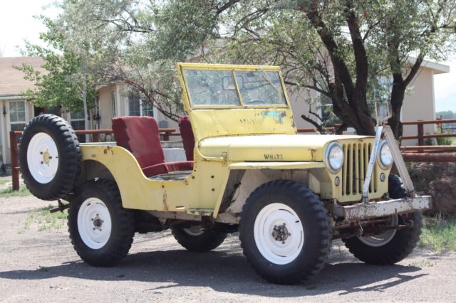 1946 Yellow Willys CJ2A