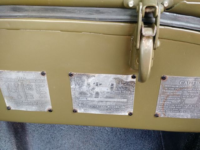 1946 olive drab semi-gloss Willys cj-2a Convertible