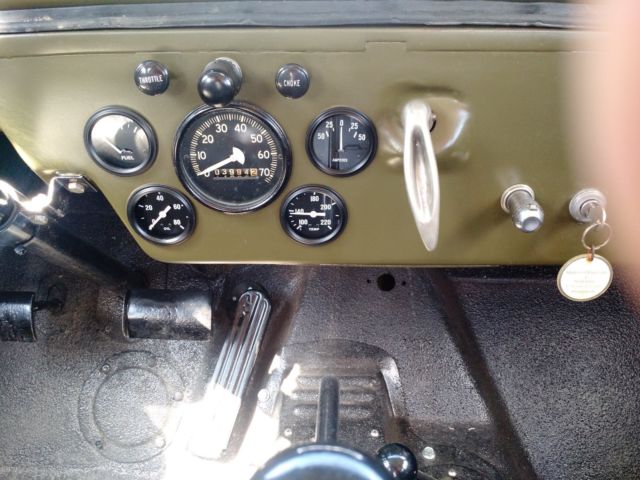 1946 olive drab semi-gloss Willys cj-2a Convertible