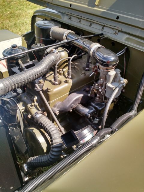 1946 olive drab semi-gloss Willys cj-2a Convertible