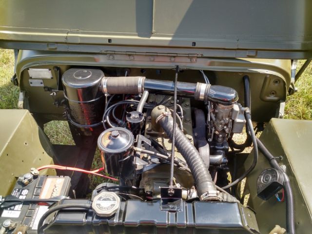 1946 olive drab semi-gloss Willys cj-2a Convertible