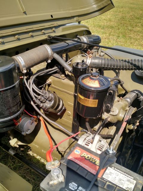 1946 olive drab semi-gloss Willys cj-2a Convertible