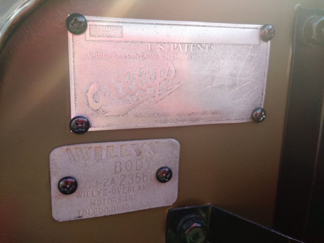 1946 olive drab semi-gloss Willys cj-2a Convertible