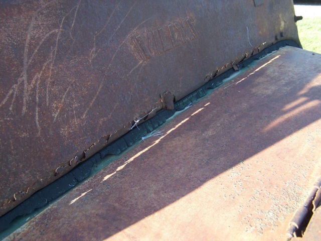 1946 tan and rust Willys