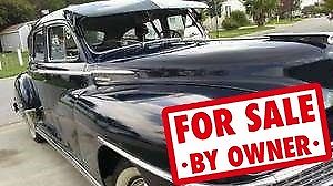 1947 Blue Chrysler Windsor Sedan