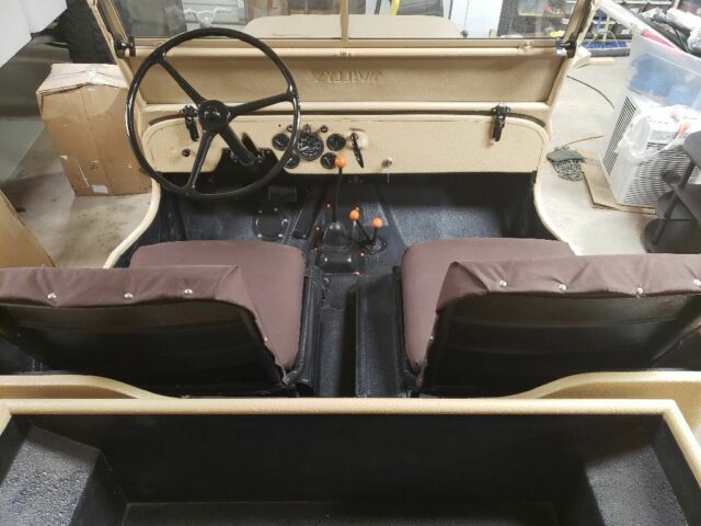 1947 Tan Willys CJ2A