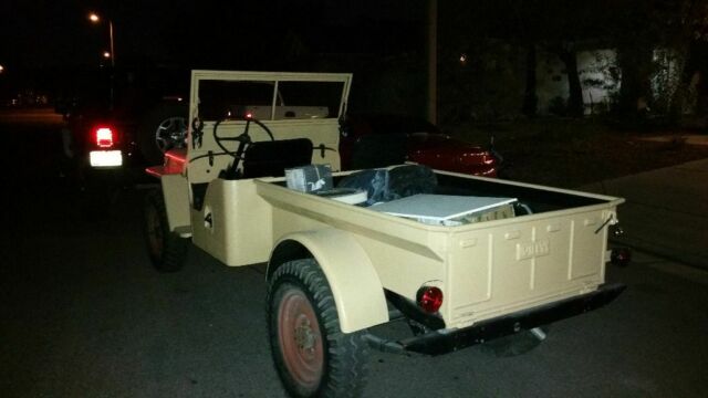 1947 Tan Willys CJ2A