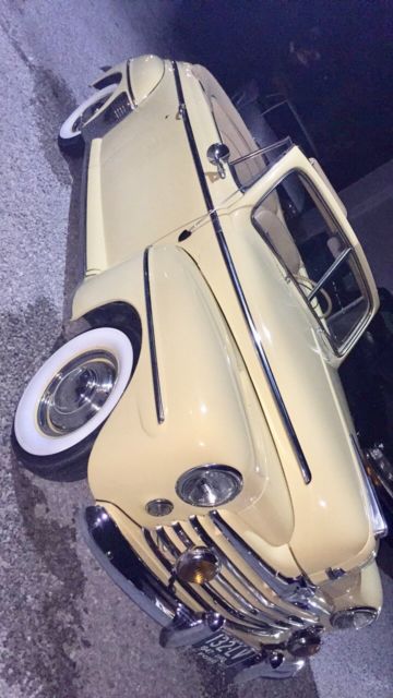 1947 Yellow Ford Super Deluxe Convertible