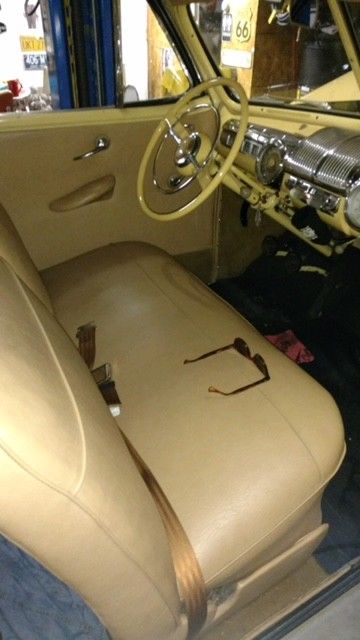 1947 Yellow Ford Super Deluxe Convertible