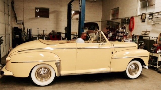 1947 Yellow Ford Super Deluxe Convertible