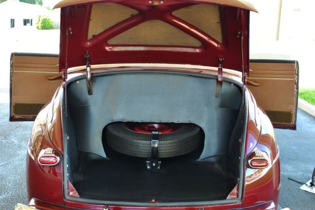 1947 Burgundy Ford Super Deluxe --