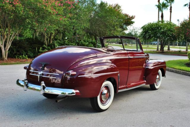1947 Burgundy Ford Super Deluxe --