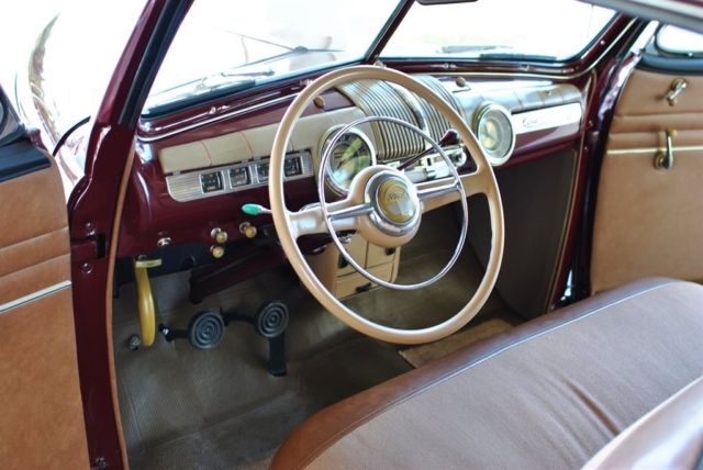 1947 Burgundy Ford Super Deluxe --
