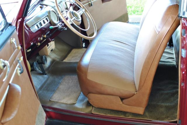 1947 Burgundy Ford Super Deluxe --
