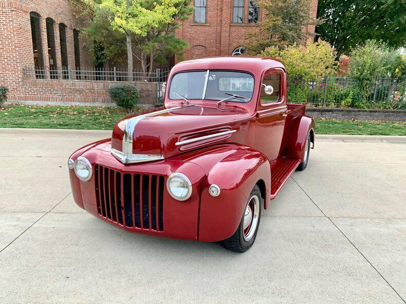 1947 Red Ford F-100 Pickup Truck