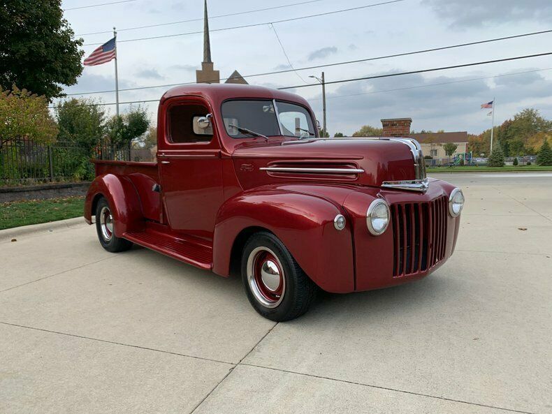 1947 Red Ford F-100 Pickup Truck
