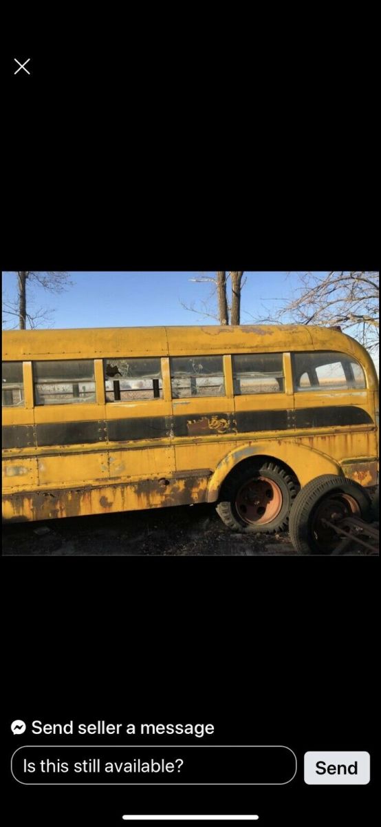 1947 Yellow Ford School Bus