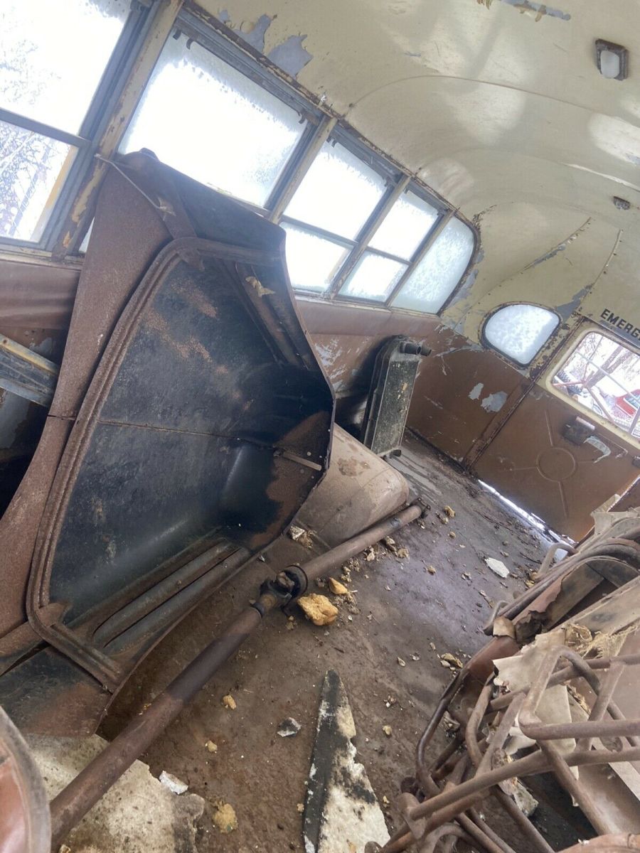1947 Yellow Ford School Bus